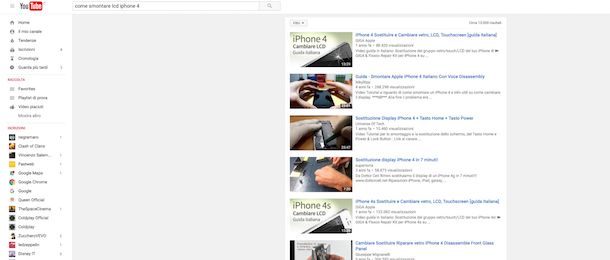 Screenshot YouTube