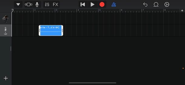 Impostare suoneria GarageBand