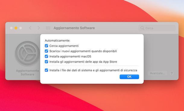 Aggiornamenti automatici Mac App Store