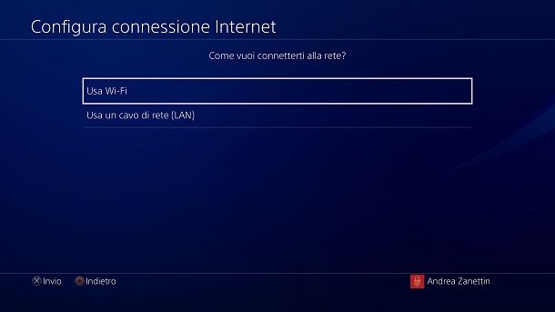 Come connettere la PS4 a Internet