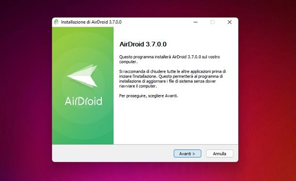 Come installare AirDroid su Windows 11