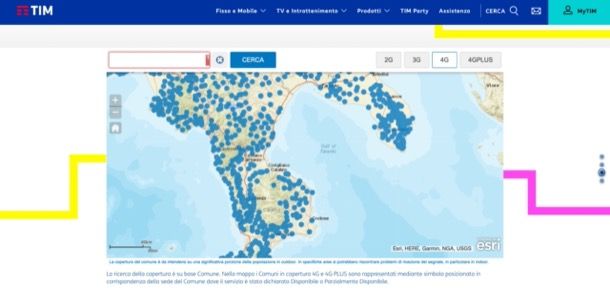 Verifica copertura TIM mobile