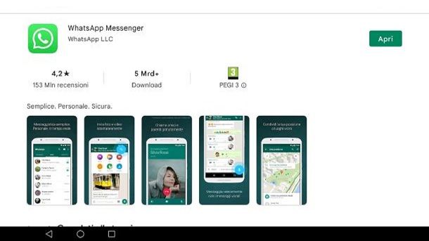 Come installare WhatsApp su tablet Android