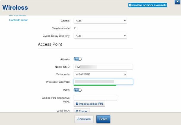Come cambiare password WiFi: TIM Hub