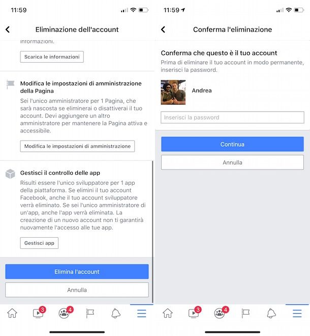 Come eliminare account Facebook Salvatore Aranzulla