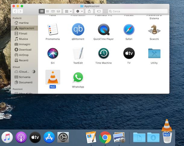 Disinstallazione applicazioni macOS tramite Cestino