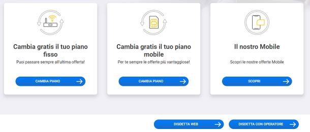 Disdetta Fastweb: online