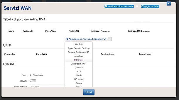 Come aprire le porte di eMule con modem TIM HUB