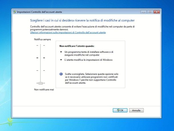 Come loggarsi amministratore Windows 7