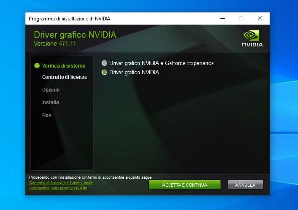 Come aggiornare driver scheda video NVIDIA