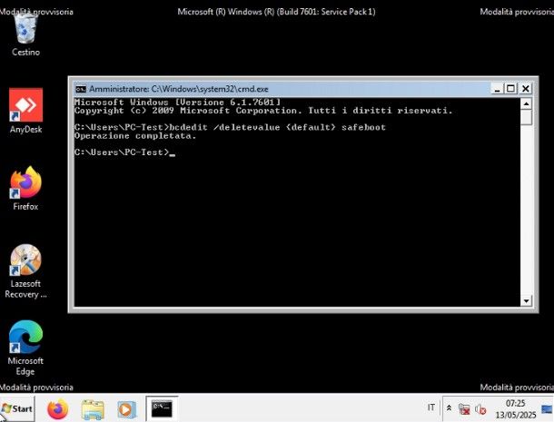 Come avviare Windows 7 in modalità provvisoria
