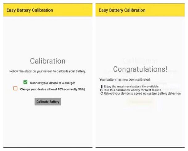 Come calibrare la batteria Android