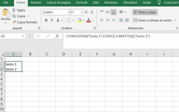 Codice.caratt Excel