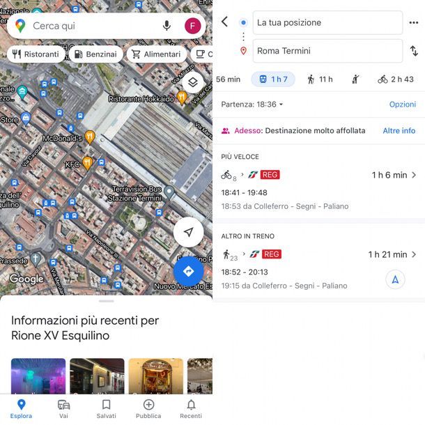 Come creare itinerario viaggio Google Maps da smartphone