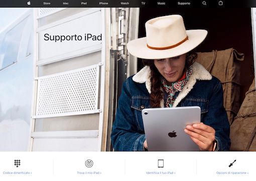 Supporto iPad