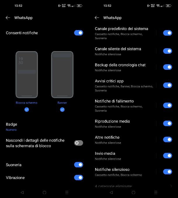 Come personalizzare notifiche WhatsApp