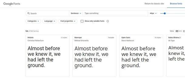 Google Fonts