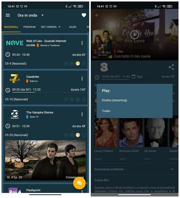 Altre app per vedere la TV gratis in diretta