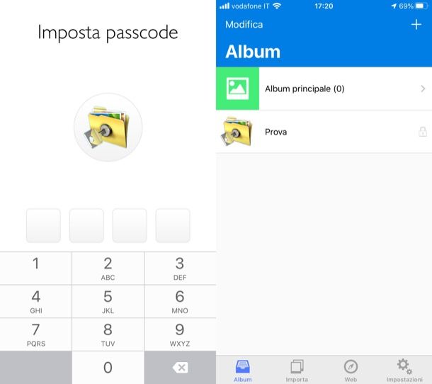 App per nascondere foto iPhone