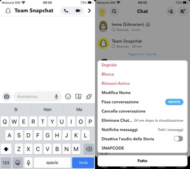 Come funziona Snapchat bloccare un utente