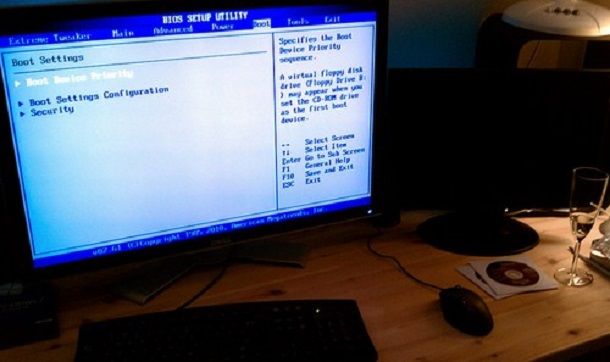 Come entrare nel BIOS