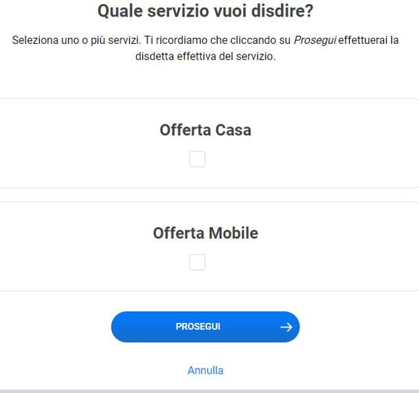 Disdetta Fastweb: online