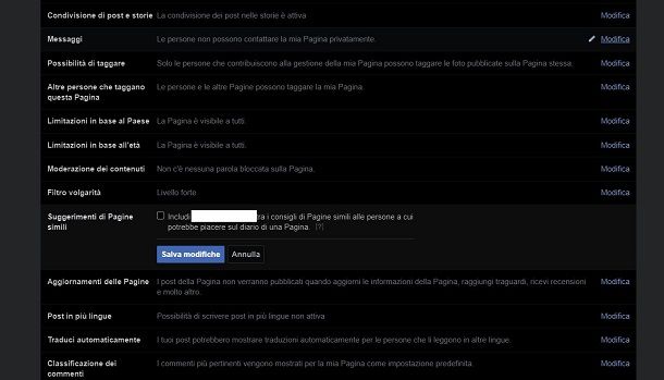 Come eliminare pagine consigliate su Facebook