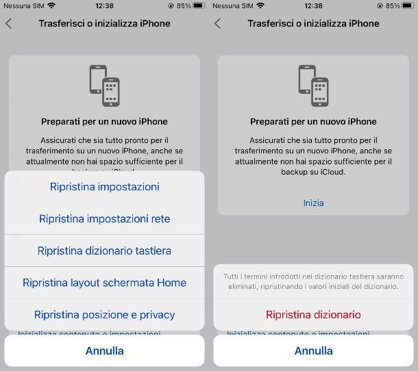 Come cancellare cronologia tastiera iPhone