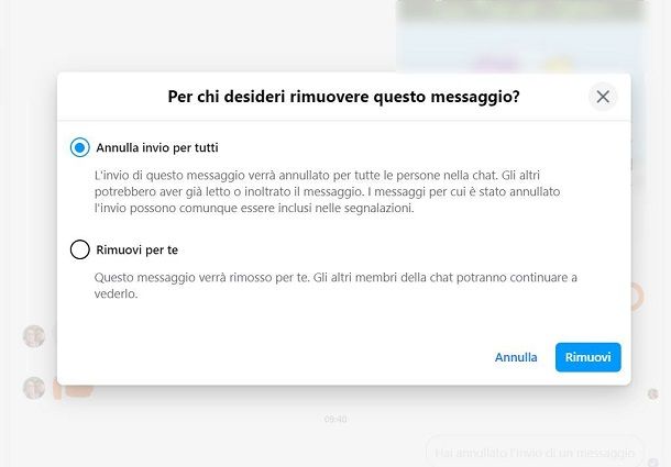 Come cancellare messaggi Facebook dal computer