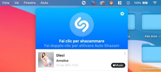 Shazam per Mac