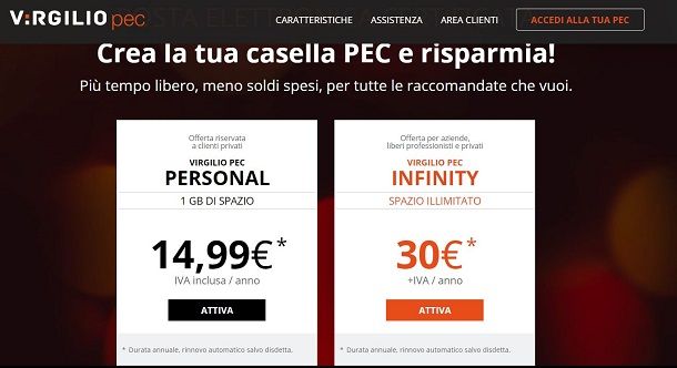 Virgilio PEC