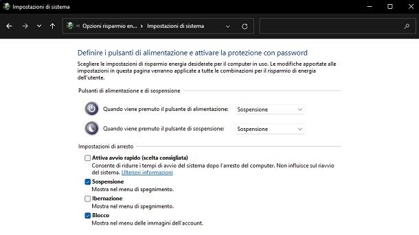 Come disattivare avvio rapido Windows 11