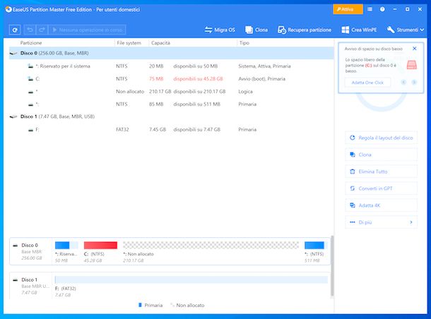 EaseUS Partition Master Free