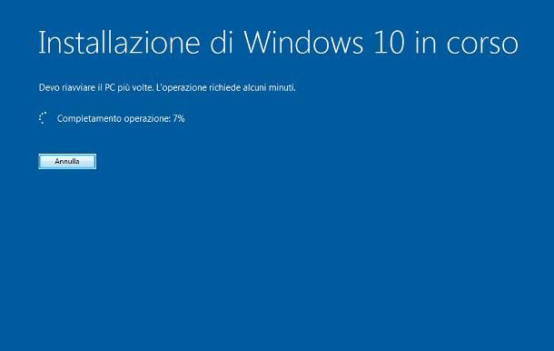 Come aggiornare Windows 7 a Windows 10 