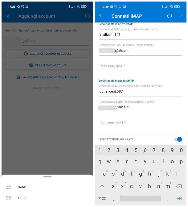 Come configurare posta Alice su Outlook