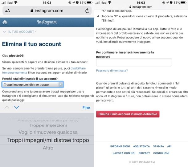 Come Eliminare Profilo Instagram Salvatore Aranzulla