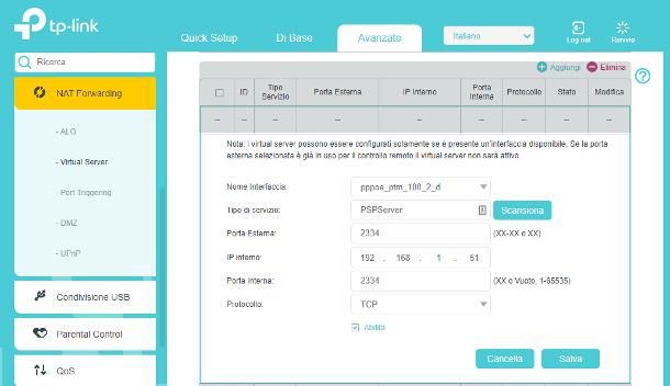 Come configurare modem TP Link