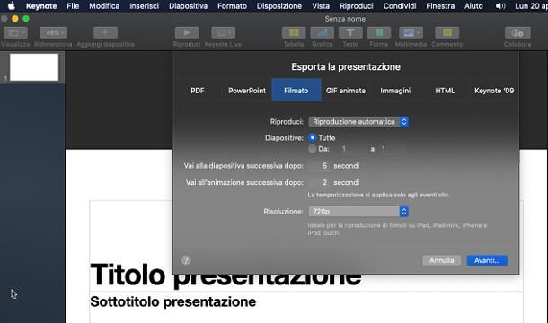 Altri programmi per presentazioni video