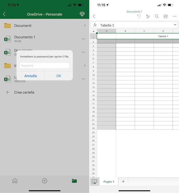 Excel iPhone