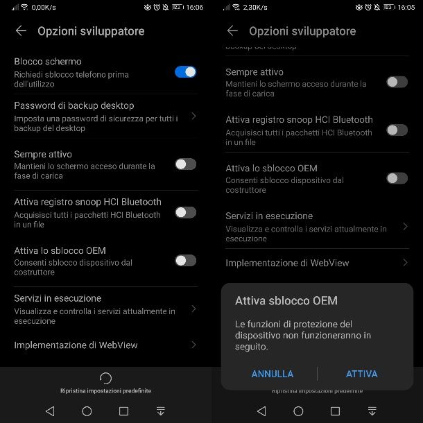 Sblocco OEM di Android