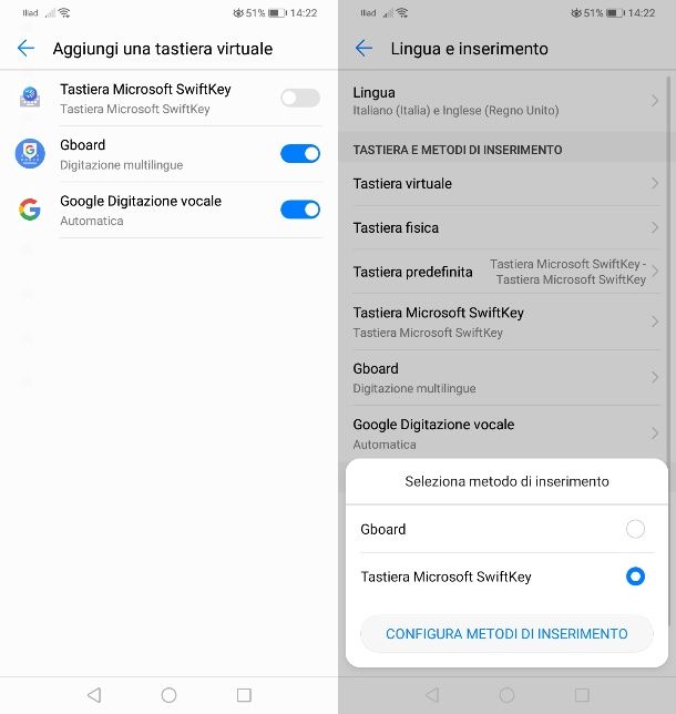 Come impostare la tastiera predefinita su Android