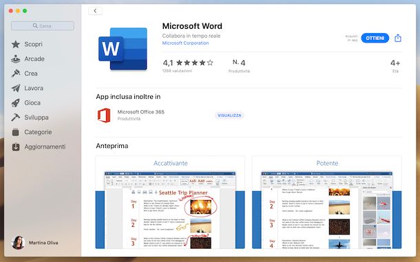 Word Mac App Store