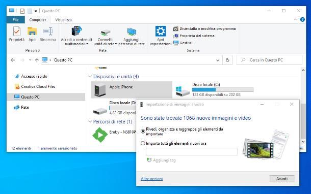 Come importare foto da iPhone a PC