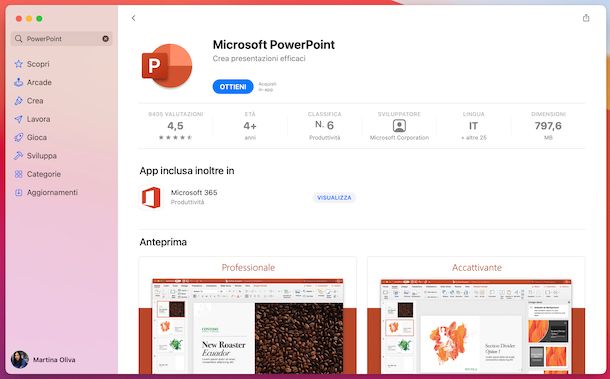 PowerPoint Mac App Store