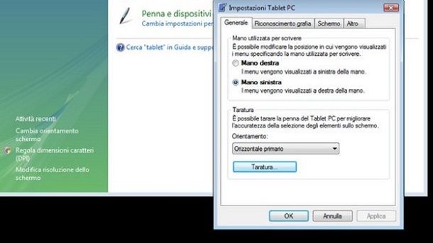 Come ruotare lo schermo del PC WIndows Vista