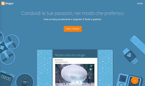 Come creare un blog gratis su Internet con Blogger