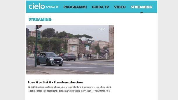 Altri canali TV in streaming gratis Cielo