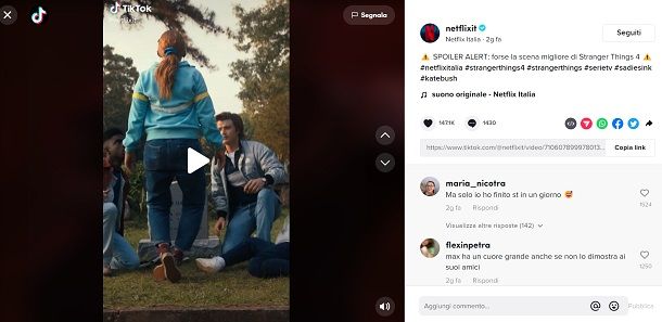 Come inviare un video TikTok su WhatsApp