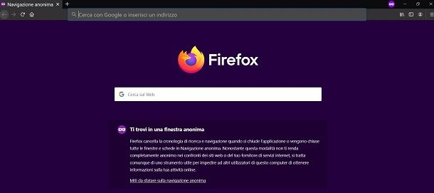 Firefox incognito