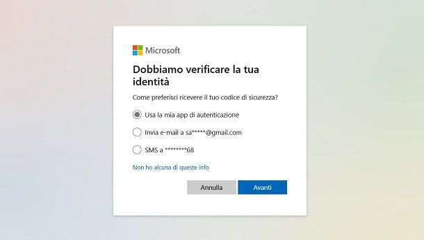 Come recuperare password Hotmail dimenticata